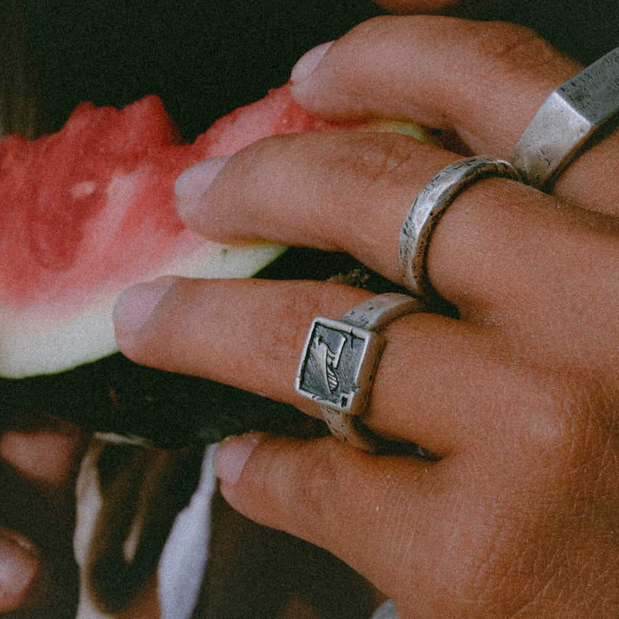 Salty Dagger Hathor The Sky Deity Ring Silver