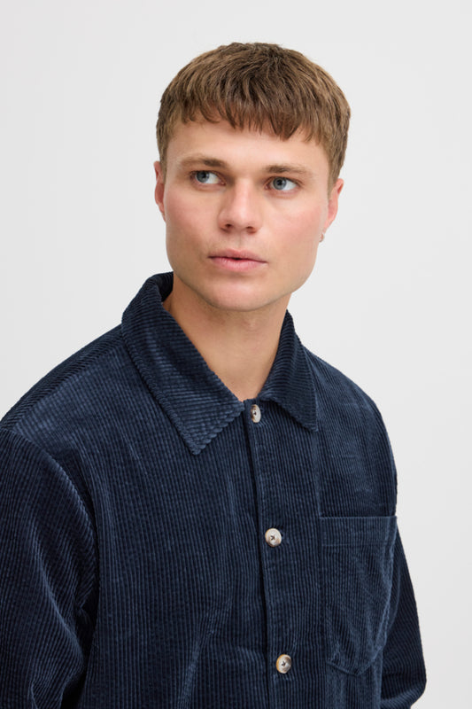 SoliD Ingvi Corduroy Overshirt Insignia blue