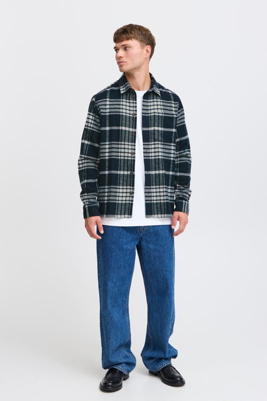 SDNab Plaid Overshirt Blue/White