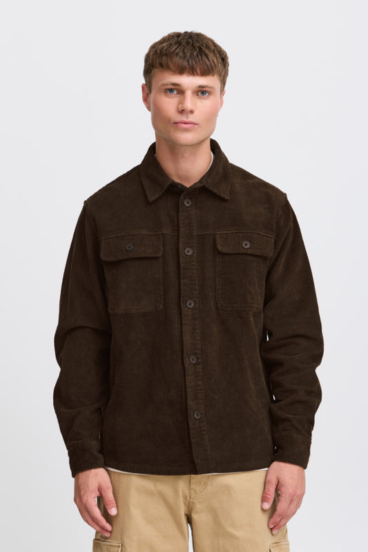 SDNam Corduroy Overshirt Slate Black